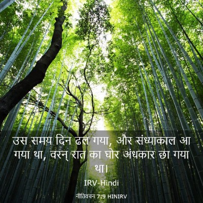 Picture 03 - नीतिवचन 7:9 HINIRV - उस समय दिन ढल गया, - Bible Verse Picture