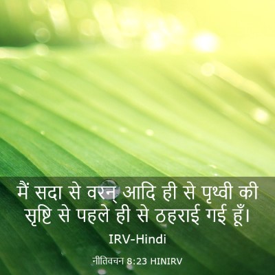 Picture 03 - नीतिवचन 8:23 HINIRV - मैं सदा से वरन् आदि - Bible Verse Picture