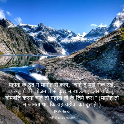 Picture 03 - न्यायियों 13:16 HINIRV - यहोवा के दूत ने - Bible Verse Picture