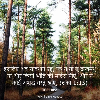 Picture 03 - न्यायियों 13:4 HINIRV - इसलिए अब सावधान रह, - Bible Verse Picture