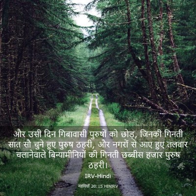 Picture 03 - न्यायियों 20:15 HINIRV - और उसी दिन - Bible Verse Picture