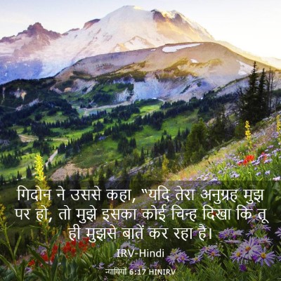 Picture 03 - न्यायियों 6:17 HINIRV - गिदोन ने उससे कहा, - Bible Verse Picture
