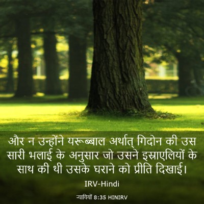 Picture 03 - न्यायियों 8:35 HINIRV - और न उन्होंने - Bible Verse Picture