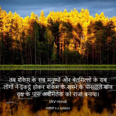 Picture 03 - न्यायियों 9:6 HINIRV - तब शेकेम के सब - Bible Verse Picture