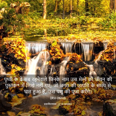 Picture 03 - प्रकाशितवाक्य 13:8 HINIRV - पृथ्वी के वे सब - Bible Verse Picture