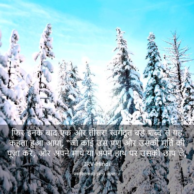 Picture 03 - प्रकाशितवाक्य 14:9 HINIRV - फिर इनके बाद एक और - Bible Verse Picture