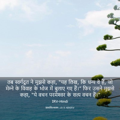 Picture 03 - प्रकाशितवाक्य 19:9 HINIRV - तब स्वर्गदूत ने - Bible Verse Picture