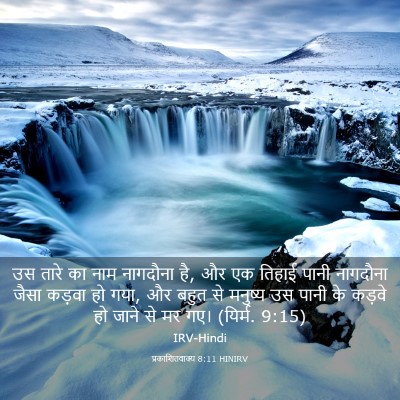 Picture 03 - प्रकाशितवाक्य 8:11 HINIRV - उस तारे का नाम - Bible Verse Picture