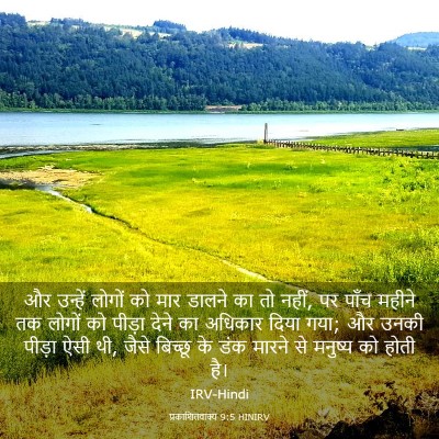 Picture 03 - प्रकाशितवाक्य 9:5 HINIRV - और उन्हें लोगों को - Bible Verse Picture