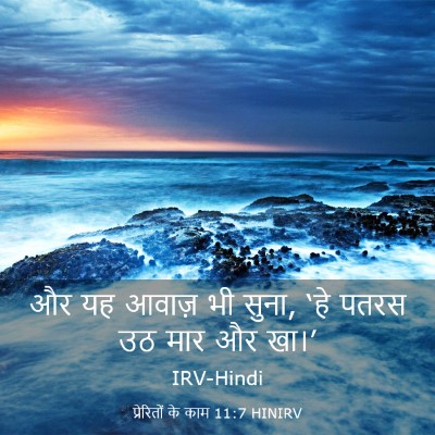Picture 03 - प्रेरितों के काम 11:7 HINIRV - और यह आवाज़ भी - Bible Verse Picture