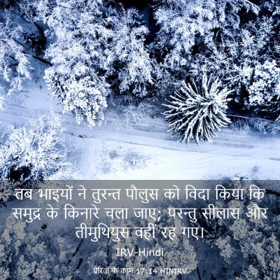 Picture 03 - प्रेरितों के काम 17:14 HINIRV - तब भाइयों ने - Bible Verse Picture