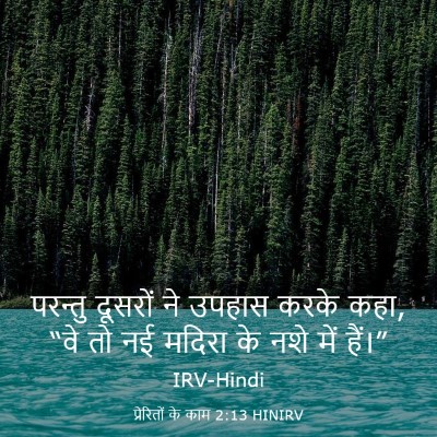 Picture 03 - प्रेरितों के काम 2:13 HINIRV - परन्तु दूसरों ने - Bible Verse Picture
