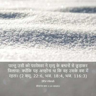 Picture 03 - प्रेरितों के काम 2:24 HINIRV - परन्तु उसी को - Bible Verse Picture