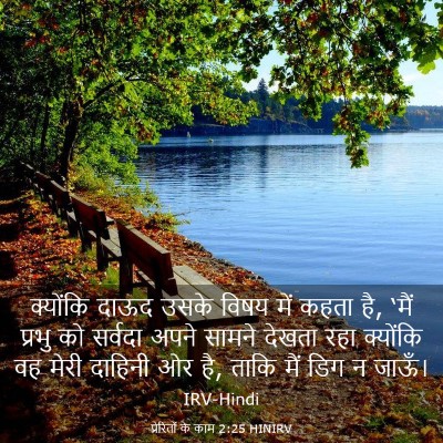 Picture 03 - प्रेरितों के काम 2:25 HINIRV - क्योंकि दाऊद उसके - Bible Verse Picture