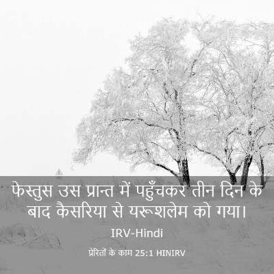 Picture 03 - प्रेरितों के काम 25:1 HINIRV - फेस्तुस उस - Bible Verse Picture