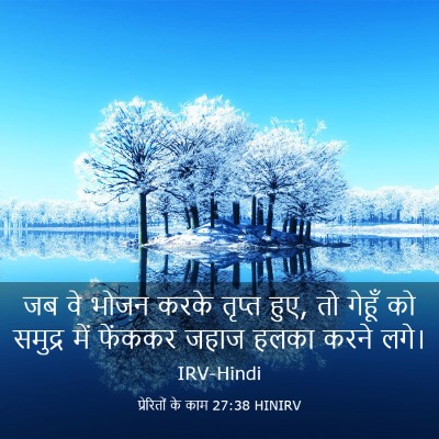 Picture 03 - प्रेरितों के काम 27:38 HINIRV - जब वे भोजन करके - Bible Verse Picture