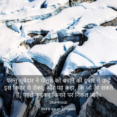 Picture 03 - प्रेरितों के काम 27:43 HINIRV - परन्तु सूबेदार ने - Bible Verse Picture