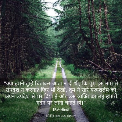 Picture 03 - प्रेरितों के काम 5:28 HINIRV - “क्या हमने - Bible Verse Picture