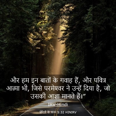 Picture 03 - प्रेरितों के काम 5:32 HINIRV - और हम इन बातों के - Bible Verse Picture
