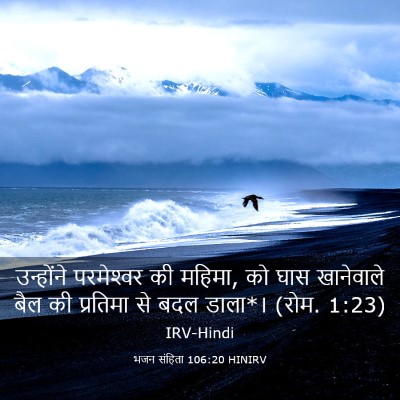 Picture 03 - भजन संहिता 106:20 HINIRV - उन्होंने - Bible Verse Picture