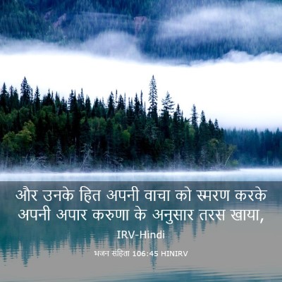 Picture 03 - भजन संहिता 106:45 HINIRV - और उनके हित अपनी - Bible Verse Picture