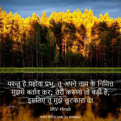 Picture 03 - भजन संहिता 109:21 HINIRV - परन्तु हे यहोवा - Bible Verse Picture