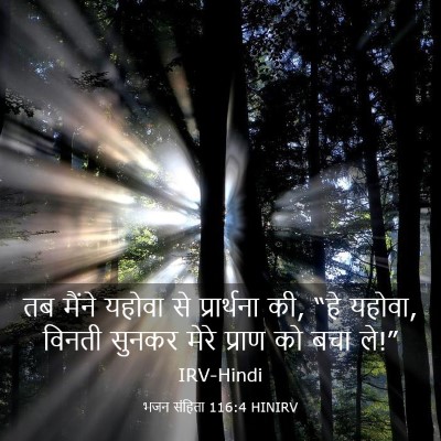 Picture 03 - भजन संहिता 116:4 HINIRV - तब मैंने यहोवा से - Bible Verse Picture