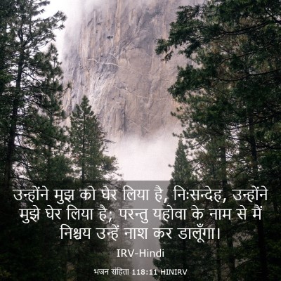 Picture 03 - भजन संहिता 118:11 HINIRV - उन्होंने मुझ को - Bible Verse Picture