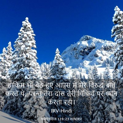 Picture 03 - भजन संहिता 119:23 HINIRV - हाकिम भी बैठे हुए - Bible Verse Picture