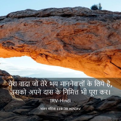 Picture 03 - भजन संहिता 119:38 HINIRV - तेरा वादा जो तेरे - Bible Verse Picture