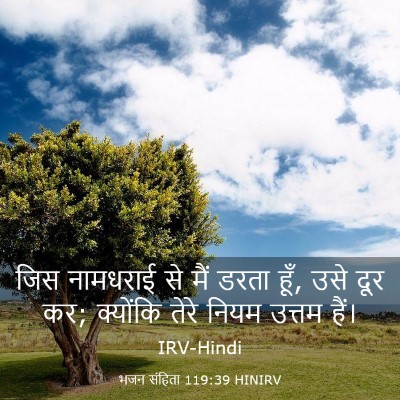 Picture 03 - भजन संहिता 119:39 HINIRV - जिस नामधराई से मैं - Bible Verse Picture