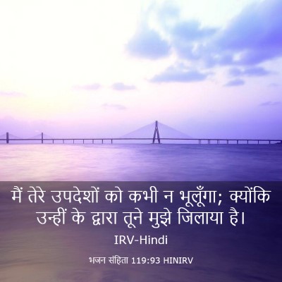 Picture 03 - भजन संहिता 119:93 HINIRV - मैं तेरे उपदेशों - Bible Verse Picture