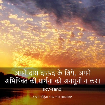 Picture 03 - भजन संहिता 132:10 HINIRV - अपने दास दाऊद के - Bible Verse Picture