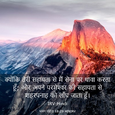 Picture 03 - भजन संहिता 18:29 HINIRV - क्योंकि तेरी - Bible Verse Picture
