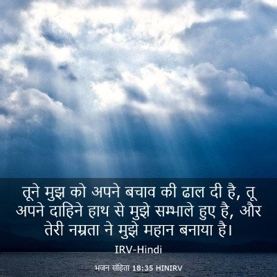 Picture 03 - भजन संहिता 18:35 HINIRV - तूने मुझ को अपने - Bible Verse Picture