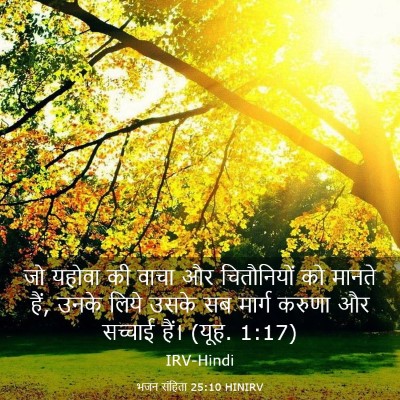 Picture 03 - भजन संहिता 25:10 HINIRV - जो यहोवा की वाचा और - Bible Verse Picture