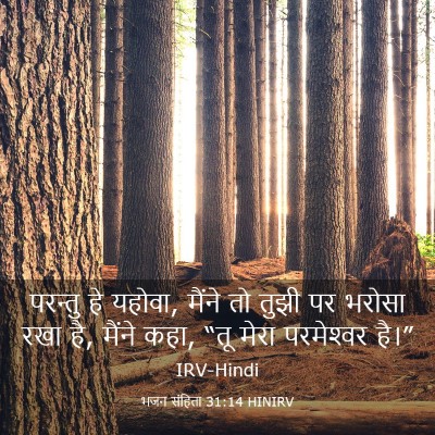 Picture 03 - भजन संहिता 31:14 HINIRV - परन्तु हे यहोवा, - Bible Verse Picture