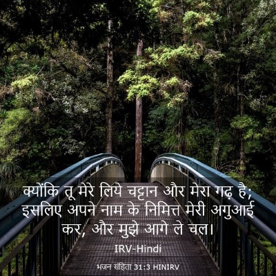 Picture 03 - भजन संहिता 31:3 HINIRV - क्योंकि तू मेरे - Bible Verse Picture