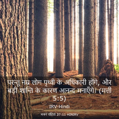 Picture 03 - भजन संहिता 37:11 HINIRV - परन्तु नम्र लोग - Bible Verse Picture