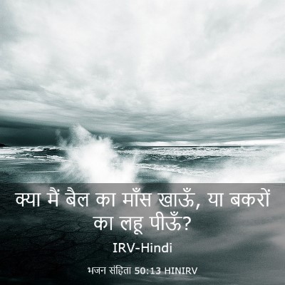 Picture 03 - भजन संहिता 50:13 HINIRV - क्या मैं बैल का - Bible Verse Picture