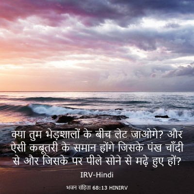 Picture 03 - भजन संहिता 68:13 HINIRV - क्या तुम - Bible Verse Picture