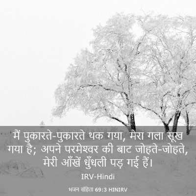 Picture 03 - भजन संहिता 69:3 HINIRV - मैं - Bible Verse Picture