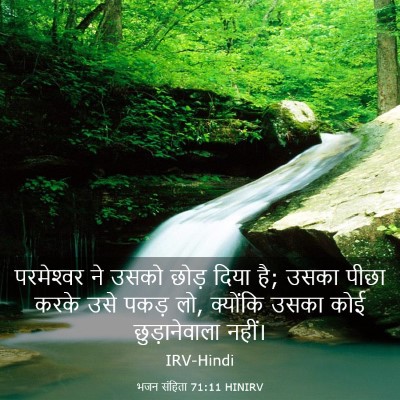 Picture 03 - भजन संहिता 71:11 HINIRV - परमेश्‍वर ने उसको - Bible Verse Picture