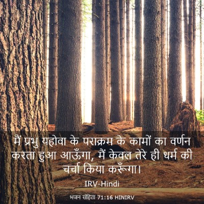 Picture 03 - भजन संहिता 71:16 HINIRV - मैं प्रभु यहोवा के - Bible Verse Picture