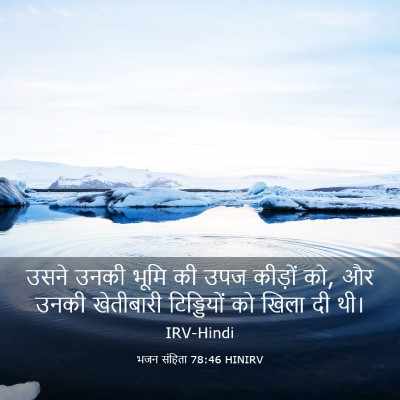 Picture 03 - भजन संहिता 78:46 HINIRV - उसने उनकी भूमि की - Bible Verse Picture