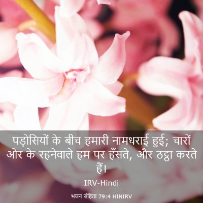 Picture 03 - भजन संहिता 79:4 HINIRV - पड़ोसियों के बीच - Bible Verse Picture
