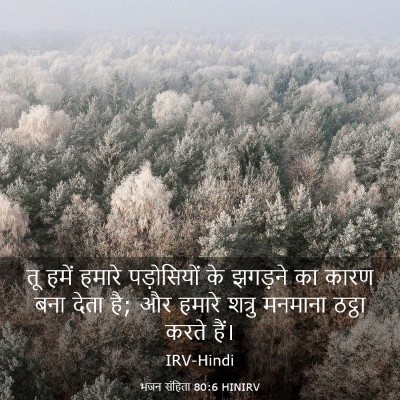 Picture 03 - भजन संहिता 80:6 HINIRV - तू हमें हमारे - Bible Verse Picture