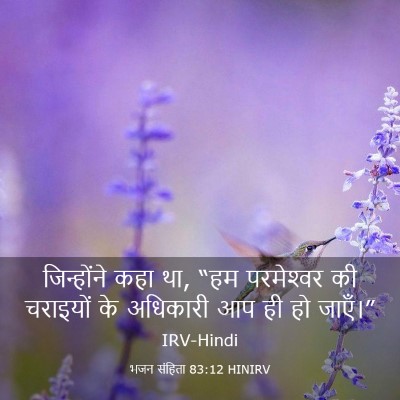 Picture 03 - भजन संहिता 83:12 HINIRV - जिन्होंने कहा था, - Bible Verse Picture