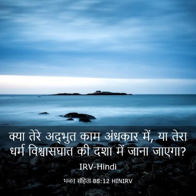 Picture 03 - भजन संहिता 88:12 HINIRV - क्या तेरे अद्भुत - Bible Verse Picture