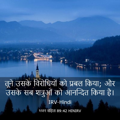 Picture 03 - भजन संहिता 89:42 HINIRV - तूने उसके - Bible Verse Picture